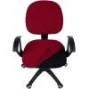 imageSmiry Stretch Jacquard Office Computer Chair Seat Covers Removable Washable Antidust Desk Chair Seat Cushion Protectors  Dark GreyBurgundy