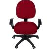 imageSmiry Stretch Jacquard Office Computer Chair Seat Covers Removable Washable Antidust Desk Chair Seat Cushion Protectors  Dark GreyBurgundy