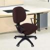 imageSmiry Stretch Jacquard Office Computer Chair Seat Covers Removable Washable Antidust Desk Chair Seat Cushion Protectors  Dark GreyChocolate