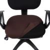 imageSmiry Stretch Jacquard Office Computer Chair Seat Covers Removable Washable Antidust Desk Chair Seat Cushion Protectors  Dark GreyChocolate