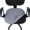 imageSmiry Stretch Jacquard Office Computer Chair Seat Covers Removable Washable Antidust Desk Chair Seat Cushion Protectors  Dark GreyGrey