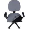 imageSmiry Stretch Jacquard Office Computer Chair Seat Covers Removable Washable Antidust Desk Chair Seat Cushion Protectors  Dark GreyGrey