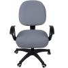 imageSmiry Stretch Jacquard Office Computer Chair Seat Covers Removable Washable Antidust Desk Chair Seat Cushion Protectors  Dark GreyGrey