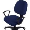 imageSmiry Stretch Jacquard Office Computer Chair Seat Covers Removable Washable Antidust Desk Chair Seat Cushion Protectors  Dark GreyNavy Blue