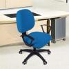 imageSmiry Stretch Jacquard Office Computer Chair Seat Covers Removable Washable Antidust Desk Chair Seat Cushion Protectors  Dark GreyOcean Blue