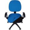 imageSmiry Stretch Jacquard Office Computer Chair Seat Covers Removable Washable Antidust Desk Chair Seat Cushion Protectors  Dark GreyOcean Blue