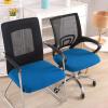 imageSmiry Stretch Jacquard Office Computer Chair Seat Covers Removable Washable Antidust Desk Chair Seat Cushion Protectors  Dark GreyOcean Blue