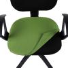 imageSmiry Stretch Jacquard Office Computer Chair Seat Covers Removable Washable Antidust Desk Chair Seat Cushion Protectors  Dark GreyOlive Green