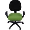 imageSmiry Stretch Jacquard Office Computer Chair Seat Covers Removable Washable Antidust Desk Chair Seat Cushion Protectors  Dark GreyOlive Green
