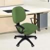 imageSmiry Stretch Jacquard Office Computer Chair Seat Covers Removable Washable Antidust Desk Chair Seat Cushion Protectors  Dark GreyOlive Green