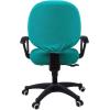 imageSmiry Stretch Jacquard Office Computer Chair Seat Covers Removable Washable Antidust Desk Chair Seat Cushion Protectors  Dark GreyPeacock Green
