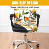 imageSmiry Stretch Printed Office Computer Chair Covers Universal Desk Rotating Chair Slipcovers Removable Washable Soft Fit AntiDust Spandex Protector Cover with Zipper BeigeYellow