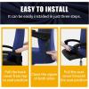 imageSmiry Stretch Printed Office Computer Chair Covers Universal Desk Rotating Chair Slipcovers Removable Washable Soft Fit AntiDust Spandex Protector Cover with Zipper BeigeNavy