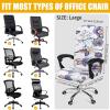 imageSmiry Stretch Printed Office Computer Chair Covers Universal Desk Rotating Chair Slipcovers Removable Washable Soft Fit AntiDust Spandex Protector Cover with Zipper BeigeBeige