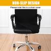 imageSmiry Stretch Printed Office Computer Chair Covers Universal Desk Rotating Chair Slipcovers Removable Washable Soft Fit AntiDust Spandex Protector Cover with Zipper BeigeBlack