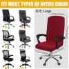 imageSmiry Stretch Printed Office Computer Chair Covers Universal Desk Rotating Chair Slipcovers Removable Washable Soft Fit AntiDust Spandex Protector Cover with Zipper BeigeBurgundy