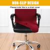 imageSmiry Stretch Printed Office Computer Chair Covers Universal Desk Rotating Chair Slipcovers Removable Washable Soft Fit AntiDust Spandex Protector Cover with Zipper BeigeBurgundy