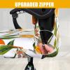 imageSmiry Stretch Printed Office Computer Chair Covers Universal Desk Rotating Chair Slipcovers Removable Washable Soft Fit AntiDust Spandex Protector Cover with Zipper BeigeYellow