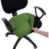 imageSmiry Stretch Jacquard Office Computer Chair Seat Covers Removable Washable Antidust Desk Chair Seat Cushion Protectors  Dark GreyOlive Green