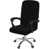 imageSmiry Stretch Printed Office Computer Chair Covers Universal Desk Rotating Chair Slipcovers Removable Washable Soft Fit AntiDust Spandex Protector Cover with Zipper BeigeBlack