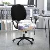 imageSmiry Printed Office Computer Chair Seat Covers Stretch Fit Universal Desk Rotating Chair Cover Washable Removable Seat Cushion Protectors  BeigeBeige