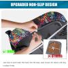 imageSmiry Printed Office Computer Chair Seat Covers Stretch Fit Universal Desk Rotating Chair Cover Washable Removable Seat Cushion Protectors  BeigeBlue Green