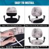 imageSmiry Printed Office Computer Chair Seat Covers Stretch Fit Universal Desk Rotating Chair Cover Washable Removable Seat Cushion Protectors  BeigeBrown and White
