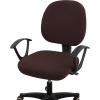 imageSmiry Printed Office Computer Chair Seat Covers Stretch Fit Universal Desk Rotating Chair Cover Washable Removable Seat Cushion Protectors  BeigeChocolate
