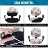 imageSmiry Printed Office Computer Chair Seat Covers Stretch Fit Universal Desk Rotating Chair Cover Washable Removable Seat Cushion Protectors  BeigeYellow and Grey