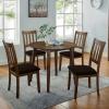 imageSmiry Seat Covers for Dining Room Chairs Set of 2 Stretch Jacquard Dining Chair Covers Removable Washable Slipcovers Protector BeigeChocolate
