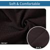 imageSmiry Seat Covers for Dining Room Chairs Set of 2 Stretch Jacquard Dining Chair Covers Removable Washable Slipcovers Protector GreyChocolate