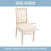 imageSmiry Stretch Jacquard Seat Covers for Dining Room Chairs Set of 6 Removable Washable Chair Seat Protector Slipcovers No Rear Covers BeigeBeige
