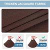 imageSmiry Stretch Jacquard Seat Covers for Dining Room Chairs Set of 6 Removable Washable Chair Seat Protector Slipcovers No Rear Covers BeigeLight Chocolate
