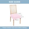 imageSmiry Stretch Jacquard Seat Covers for Dining Room Chairs Set of 6 Removable Washable Chair Seat Protector Slipcovers No Rear Covers BeigePink