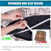 imageSmiry Stretch Printed Office Computer Chair Covers Universal Washable Removable Desk Rotating Chair Slipcovers Protector Seat  Backrest Cover  BlackBrown and White