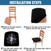 imageSmiry Velvet Seat Covers for Dining Room Chair Set of 2 Stretch Fit Removable Washable Chair Seat Cushion Protector Slipcovers with Ties Light GreyLight Grey