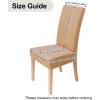 imageSmiry Velvet Stretch Chair Covers for Dining Room Set of 2 Soft Fit Removable Washable Kitchen Parsons Chair Slipcover Protector BeigeBeige