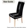 imageSmiry Velvet Stretch Chair Covers for Dining Room Set of 2 Soft Fit Removable Washable Kitchen Parsons Chair Slipcover Protector BeigeBlack