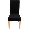 imageSmiry Velvet Stretch Chair Covers for Dining Room Set of 2 Soft Fit Removable Washable Kitchen Parsons Chair Slipcover Protector BeigeBlack