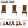 imageSmiry Velvet Stretch Chair Covers for Dining Room Set of 2 Soft Fit Removable Washable Kitchen Parsons Chair Slipcover Protector BeigeCamel