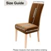 imageSmiry Velvet Stretch Chair Covers for Dining Room Set of 2 Soft Fit Removable Washable Kitchen Parsons Chair Slipcover Protector BeigeCamel