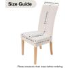imageSmiry Velvet Stretch Chair Covers for Dining Room Set of 2 Soft Fit Removable Washable Kitchen Parsons Chair Slipcover Protector BeigeCream