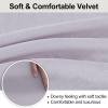 imageSmiry Velvet Stretch Chair Covers for Dining Room Set of 2 Soft Fit Removable Washable Kitchen Parsons Chair Slipcover Protector BeigeLight Grey