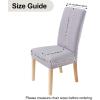 imageSmiry Velvet Stretch Chair Covers for Dining Room Set of 2 Soft Fit Removable Washable Kitchen Parsons Chair Slipcover Protector BeigeLight Grey