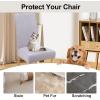 imageSmiry Velvet Stretch Chair Covers for Dining Room Set of 2 Soft Fit Removable Washable Kitchen Parsons Chair Slipcover Protector BeigeLight Grey