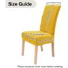 imageSmiry Velvet Stretch Chair Covers for Dining Room Set of 2 Soft Fit Removable Washable Kitchen Parsons Chair Slipcover Protector BeigeMustard Yellow