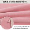 imageSmiry Velvet Stretch Chair Covers for Dining Room Set of 2 Soft Fit Removable Washable Kitchen Parsons Chair Slipcover Protector BeigePink