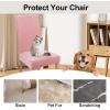 imageSmiry Velvet Stretch Chair Covers for Dining Room Set of 2 Soft Fit Removable Washable Kitchen Parsons Chair Slipcover Protector BeigePink