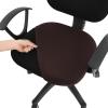 imageSmiry Printed Office Computer Chair Seat Covers Stretch Fit Universal Desk Rotating Chair Cover Washable Removable Seat Cushion Protectors  BeigeChocolate