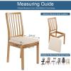 imageSmiry Seat Covers for Dining Room Chairs Set of 4 Stretch Jacquard Dining Chair Covers Removable Washable Slipcovers Protector BeigeBeige